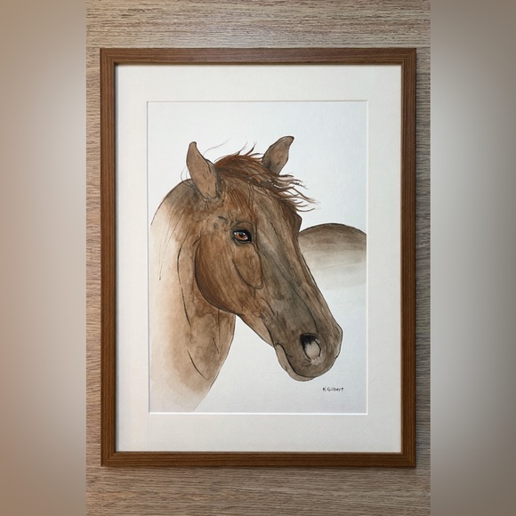 Original Horse Watercolor Painting - 8x10 - Picture 3 of 3